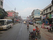 Buildings in Hutian Town.