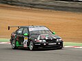 Hughes driving the Kartworld-run MG ZS at the Brands Hatch round of the 2006 British Touring Car Championship.