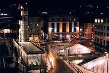 Europe square by night