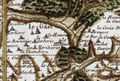 Carte de Cassini représentant la commune du Gast (entre 1761 et 1767).