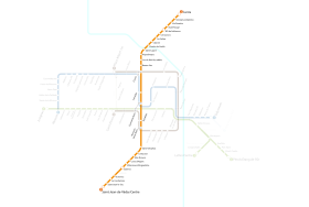 Voir la carte de la ligne.