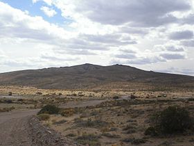 Paisaje de Chubut, entre Camarones y Trelew.