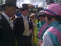 Edward Beckett, 5th Baron Grimthorpe and others at Royal Ascot, 2012