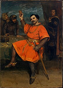 Robert, Duke of Normandy at Robert le diable, by Gustave Courbet (edited by Crisco 1492)