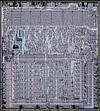 Die shot of the MOS Technology 6502