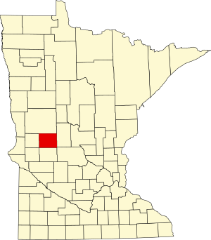 Map of Minnesota highlighting Douglas County