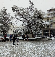 View of the central square (2021)