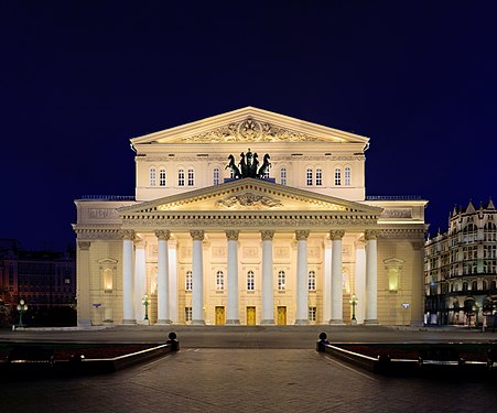 The Bolshoi Theatre, a historic theatre in Moscow, Russia (created by DmitriyGuryanov and nominated by Étienne Dolet)