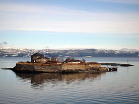 L'îlot de Munkholmen, site de l'ancienne abbaye de Nidarholm