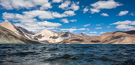 Lac Pangong Tso au Tibet