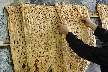 Sangak, an Iranian flatbread