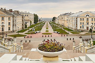 Приморский бульвар, вид в сторону моря