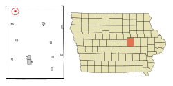 Location of Lincoln, Iowa