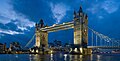 Image 13 Tower Bridge Photo credit: Diliff The Tower Bridge, a bascule bridge that crosses the River Thames in London, England, at twilight. It is close to the Tower of London, which gives it its name. It has become an iconic symbol of London and is sometimes mistakenly called London Bridge, which is the next bridge upstream. The bridge replaced the Tower Subway for carrying pedestrian traffic across the river. More featured pictures