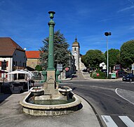 La fontaine centrale.