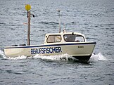 Professional fisherman on Lake Zürich