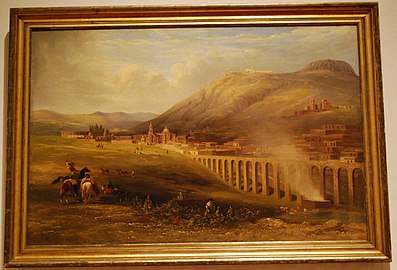 Daniel Thomas Egerton (en) (britannique), The aqueduct of Zacatecas, Mexico (1838, Franz Mayer Museum (en)).