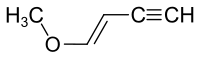 Strukturformel von 1-Methoxy-1-buten-3-in