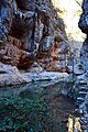 Detalle de los Estrechos del Cañamar, Ruta de los Estrechos del Ebrón, en Tormón (Teruel).