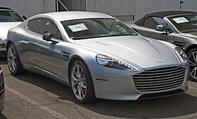 A 2014 Rapide S V12 in a light silver