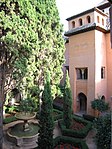 Exterior of the Mirador de Lindaraja (right), seen from the Patio of Lindaraja