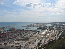 A view of Barcelona Free Port.