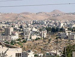 Beit Sahour with the Herodium in the background