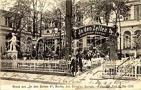 In den Zelten, um 1900