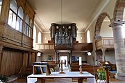 Intérieur de l'église protestante.