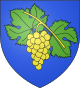 De sinople à la grappe de raisin d'or feuillée d'argent (Marcilly-d'Azergues)