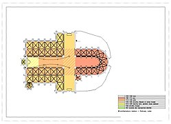 Fases de construcción de la Pieterskerk (planta)