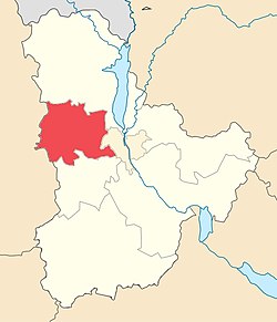 Location of Bucha Raion