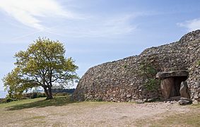 Entrée du cairn de Gavrinis