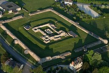Photographie aérienne de la forteresse.