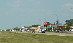 Martensville's business district Centennial Drive (2009)