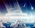 Artist's depiction of an asteroid impact