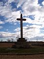 Cruz de San Xusto, no Camiño de Santiago.