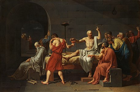 The Death of Socrates, by Jacques-Louis David