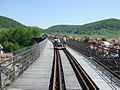 September: Die Draisinenbahn in Lengenfeld unterm Stein