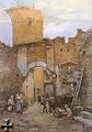 La fortezza romana degli Anguillara nel 1880 (Ettore Roesler Franz)