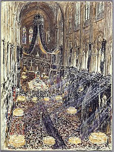 Frédéric Houbron, Les funérailles du président Félix Faure à l'église Notre-Dame, le 1er février 1899