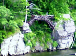 Ruins of stone bridge designed by Gillette.(Low Resolution)