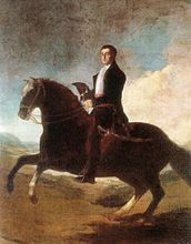 Retrato ecuestre del I duque de Wellington, Francisco de Goya, 1812