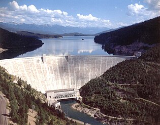 Hungry Horse Reservoir und Talsperre