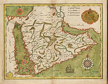 A detailed map of Palestine from the 17th century