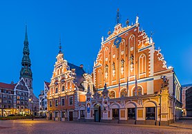 La maison des Têtes noires à Riga.