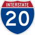 Interstate 20 marker