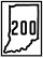 State Road 200 marker