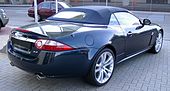 Jaguar XK circa 2008, with heatable glass rear window and fully automatic cloth top