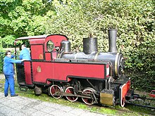 Photo d'une locomotive de petite taille.